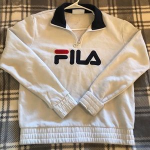 FILA quarter zip pull over hoodie